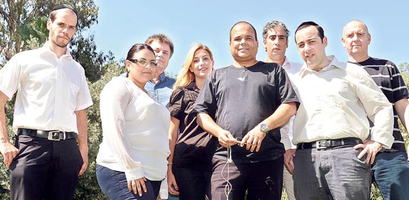 איציק אלרוב וראשי חרם הקוטג' / צלם: תמר מצפי